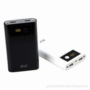 12,000mAh Power Bank with LCD Interface, Dual USB Output Ports, Original Samsung Cell